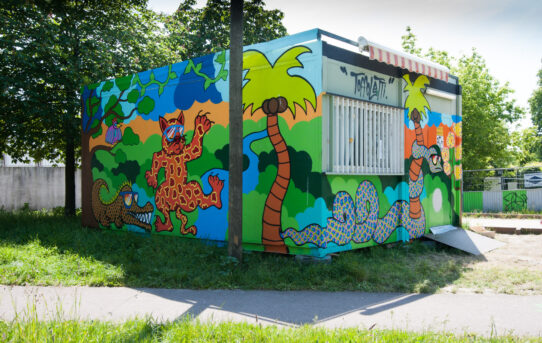 Projet STREET ART - la Recyclerie de La Noue à Bagnolet