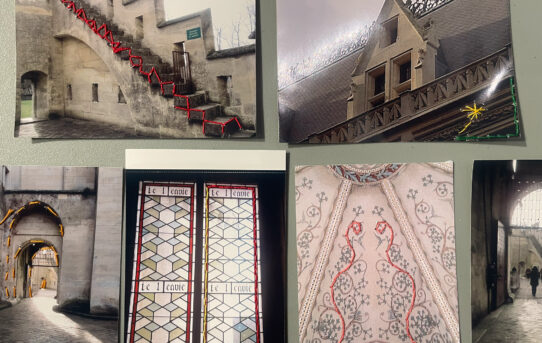 Photographies brodées au château de Pierrefonds