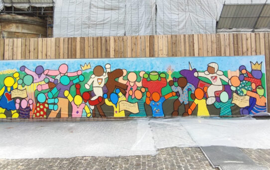 Graffiti sportifs au château d'Ecouen